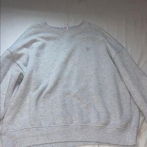Victoria's Secret Light Gray Crew Neck Sweater